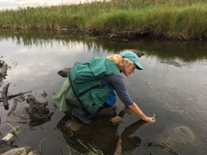 Janet McMahon, Maine-based ecologist on the Allagash Wilderness Waterway.